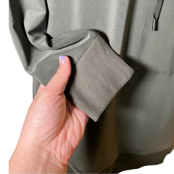 Sympli Olive Green Cowl Neck Jersey Tunic - Picture 4 of 7